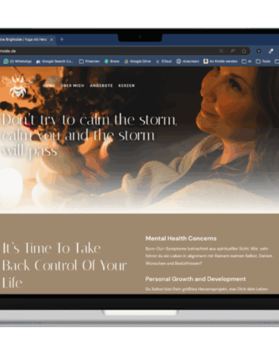 Bine Brightside – Website Mockup